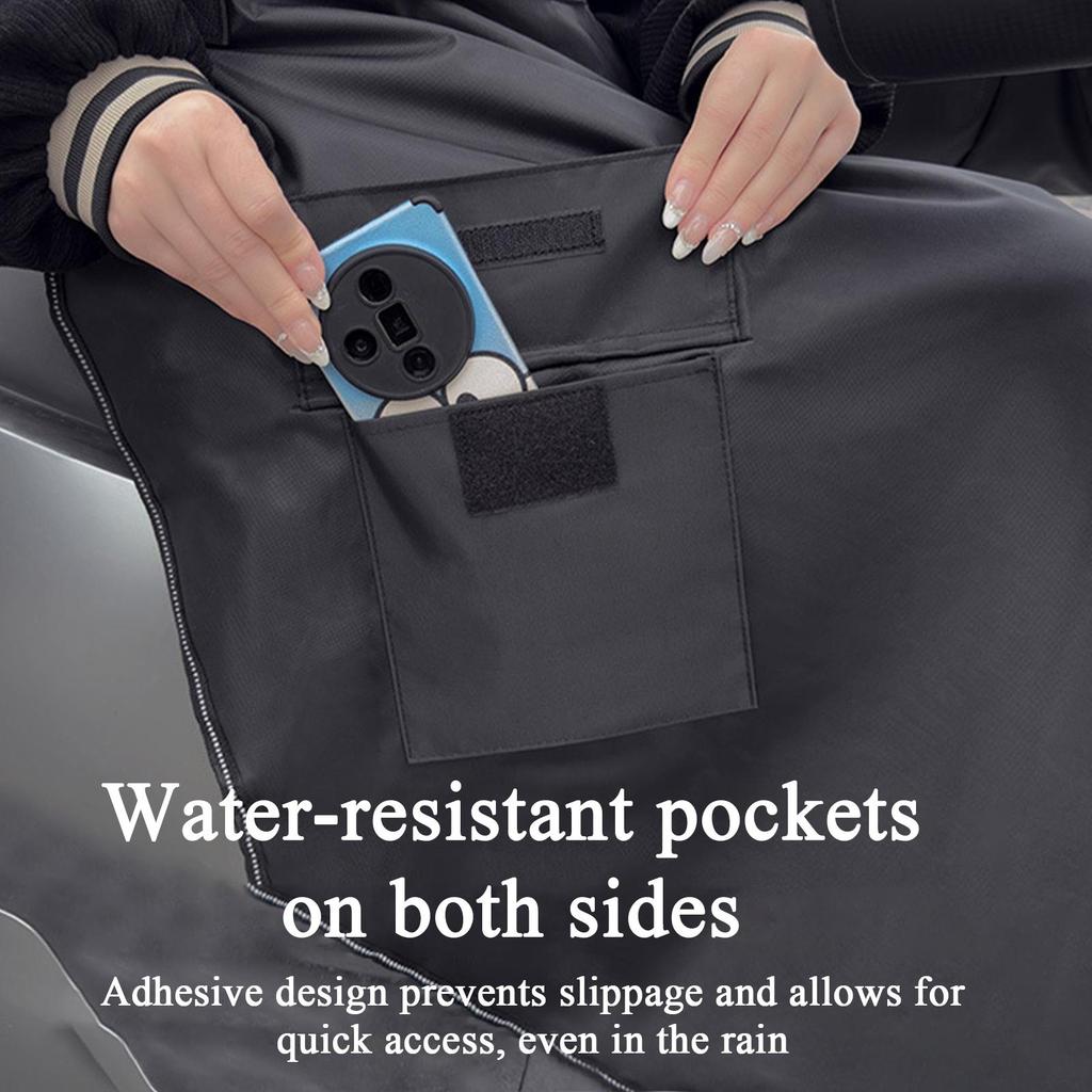 Waterproof Thick Winter Scooter Apron Warm Blanket Protector for E-Bike Electric Bike Motorbike Winter Drive Snowy Day Mud