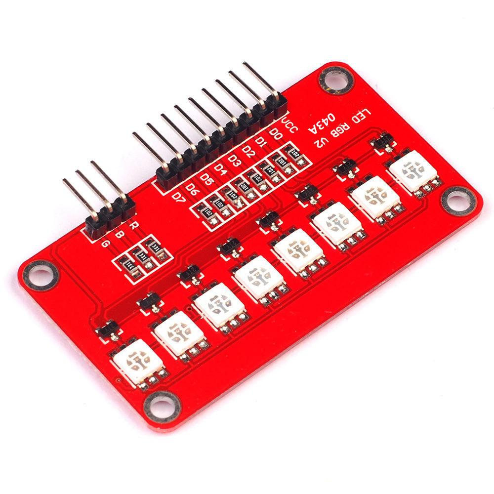 2~100Pcs 5050 RGB Full Color LED Water Flow Light Module Programmable Lamp Board Accessories For Microcontroller Smart Car Robot