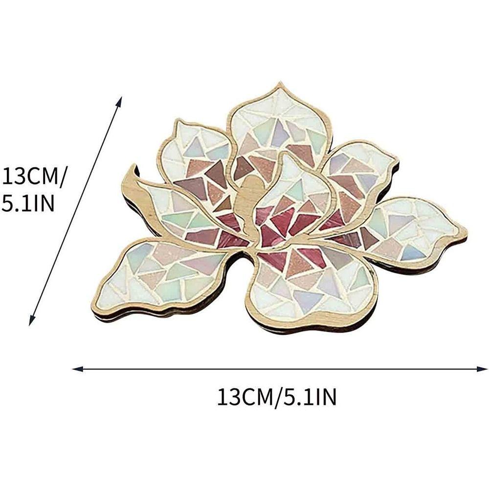 Red Flower Flower Mosaic Kit White Flower Mosaic Arts Handmade Crafts Lovers DIY Mosaic Kit  Kids
