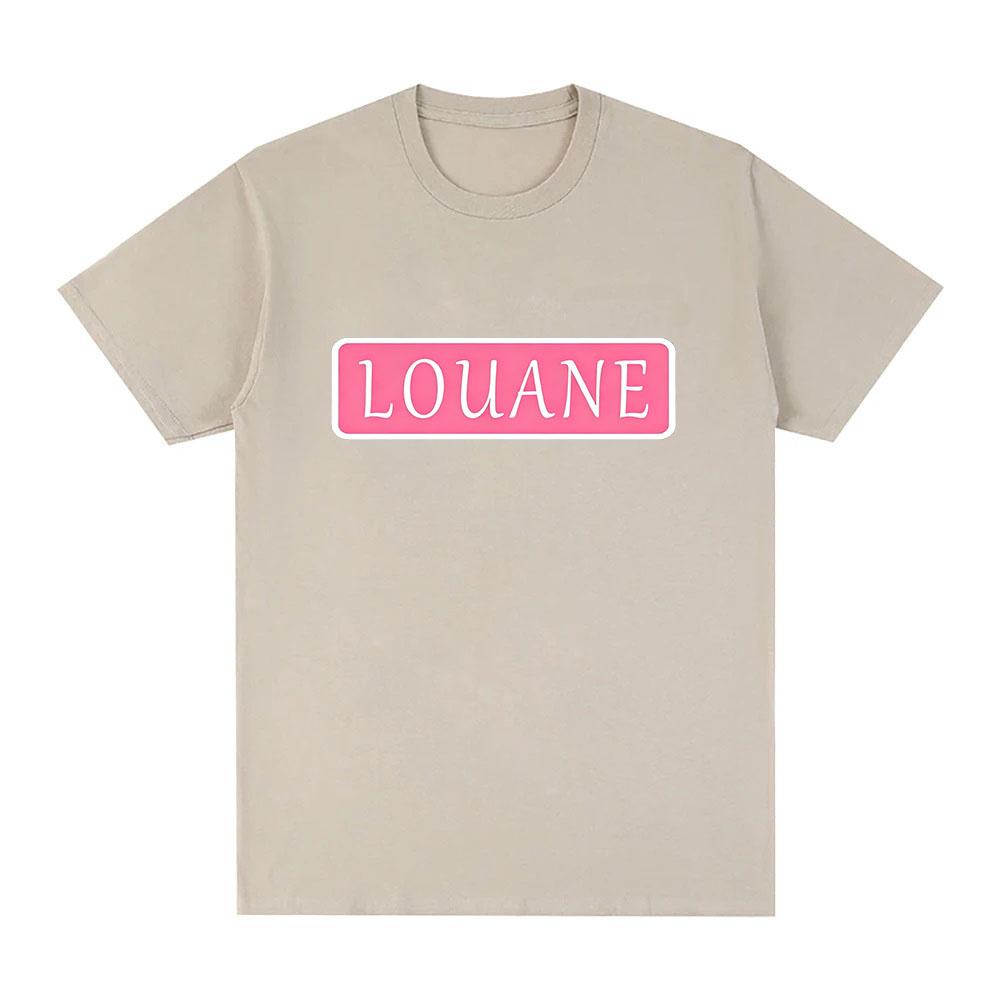Louane 100% Cotton T-shirt Classic Graphic Print Tees Unisex Casual Streetwear Spring Summer Fashion Casual O-neck Tops Adult