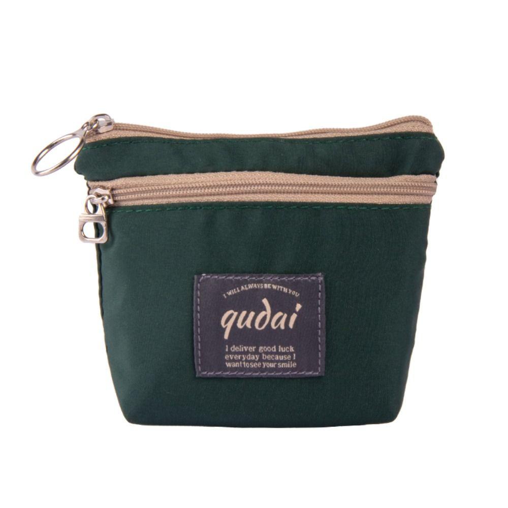 

Korean Style Nylon Coin Purse Card Holder Mini Storage Bag Lightweight Small Cosmetic Bag Student чорний
