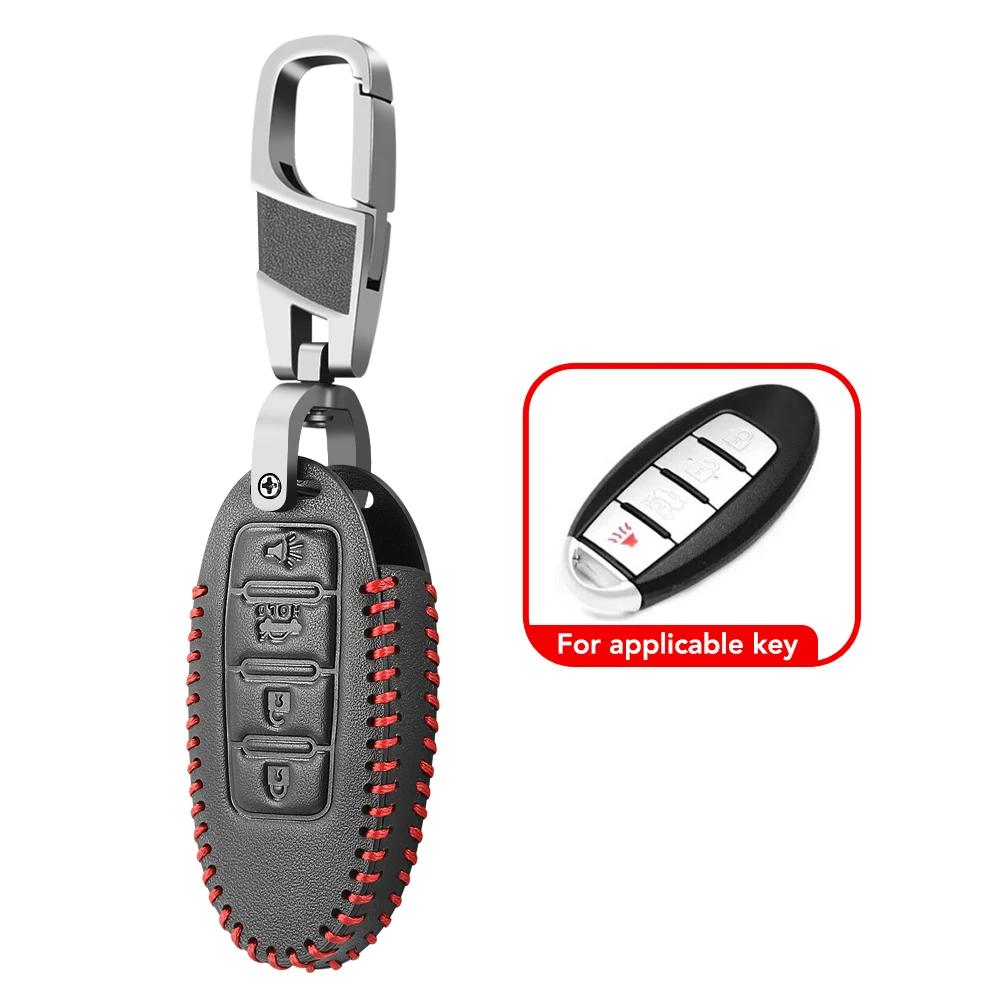 4 butoane cheie auto husă capac pentru Nissan Leaf Micra Qashqai J11 J10 X Trail T32 Versa Notă Patrol cheie capac accesorii