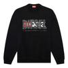 Diesel Mens Double Destroyed Logo Sweatshirt