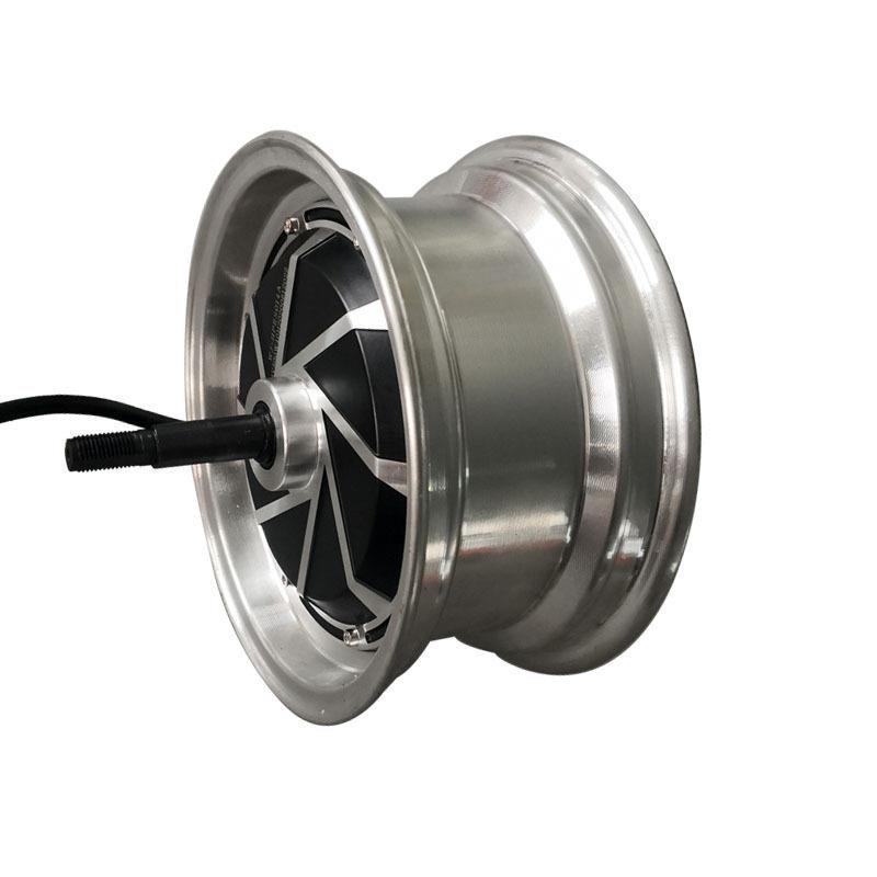 12-inch Electric Wheel Hub Motor for Harley: Brushless, Gearless, Disc Brake, Wide Tire
