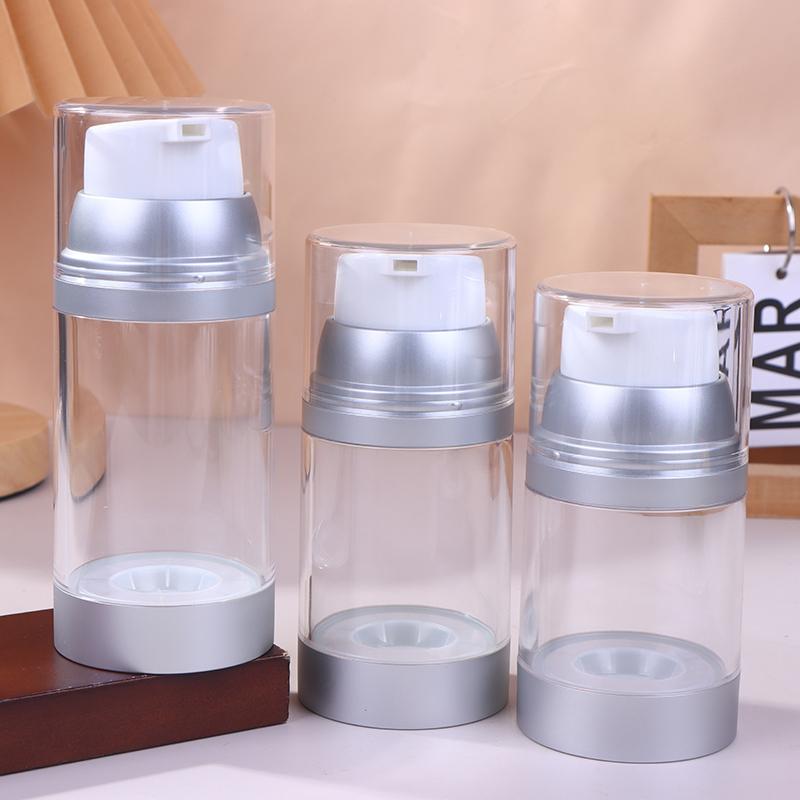 100/120/150ML Press-On Empty Airless Pump Jar – Refillable Vacuum Container for Creams and Lotions, Portable Travel Design
