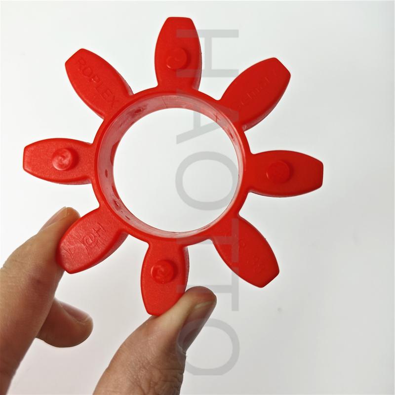 8pcs Polyurethane coupling buffer pad GR10-180 rubber elastic shock absorber block hollow star shaped plum blossom pad hexagonal