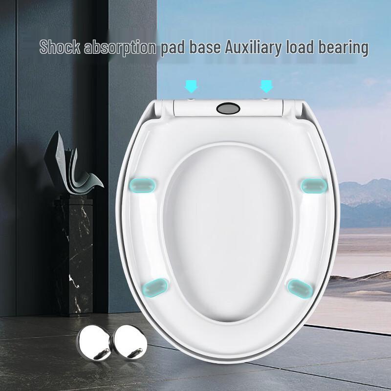 LISM O-Shaped Soft-Close Quick Release Toilet Seat Cover