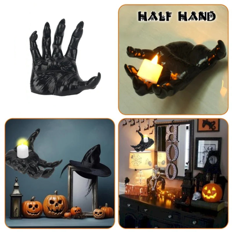Wall Mounted Creepy Ghost Hand Decoration Gothic Hanging Wall Art Sculpture Horror Hands for Wall Decorations Indoor/Outdoor
