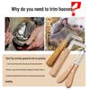 Veterinary Hoof Trimming Tool Set: L-Shaped Knife, Straight Knife, Pliers for Cow, Horse, Sheep & Donkey. Left & Right Hand Use.