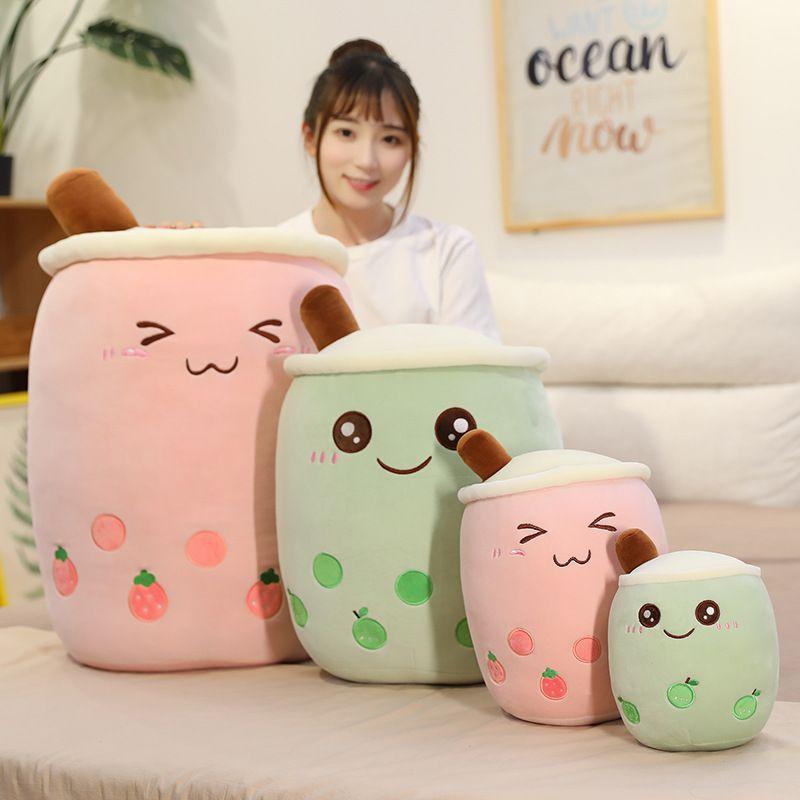 24355070cm Bubble Tea Boba Cup Soft Stuffed Plush Pillow Cushion Kawaii Cute