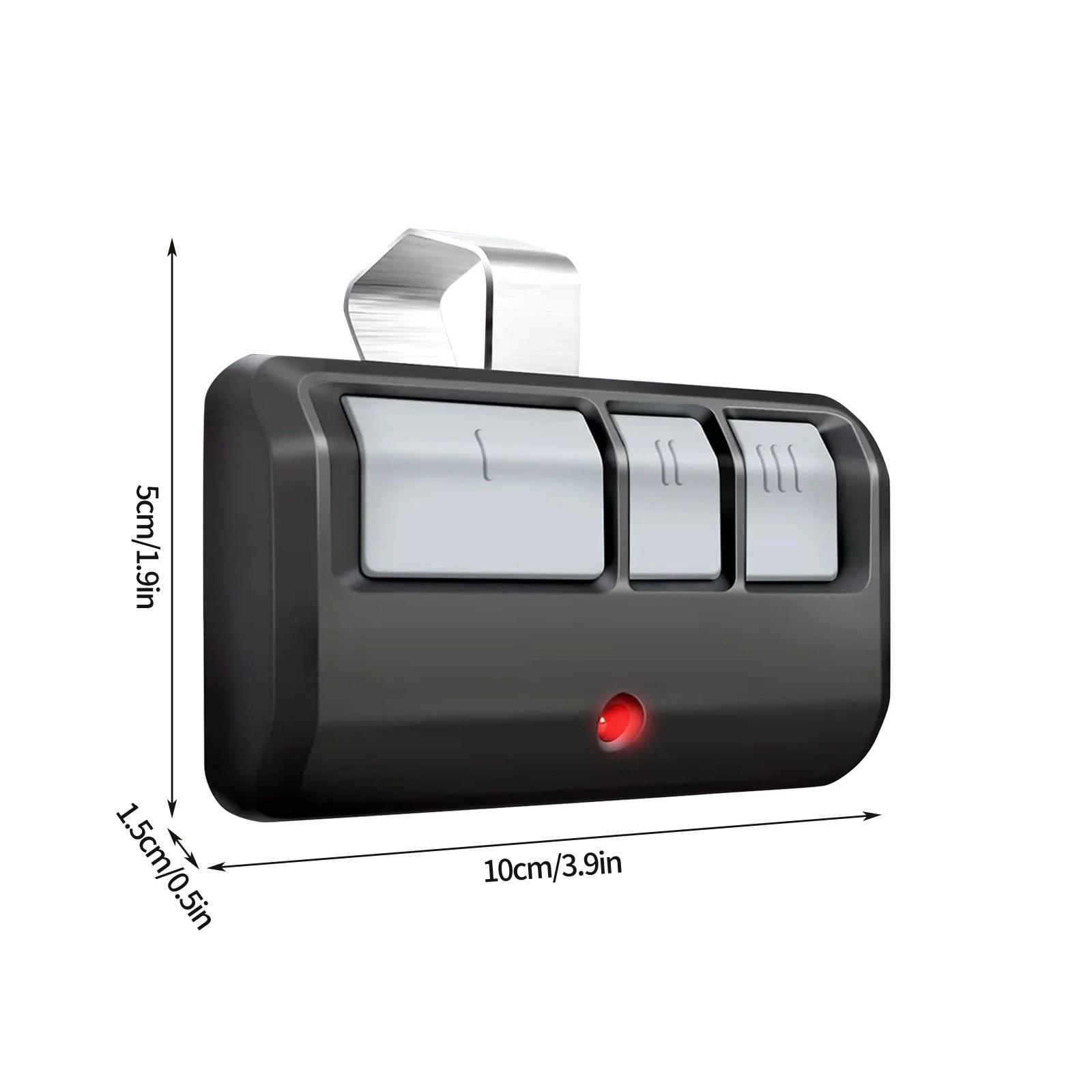 

Универсальный пульт дистанционного управления воротами, управление гаражными воротами, 3 в 1, многочастотный пульт с зажимом, передатчик с динамическим кодом, открыватель дверей чёрный
