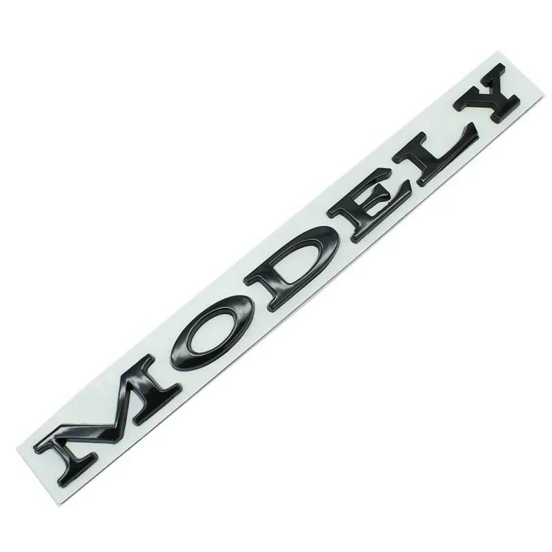 Car Sticker Model Y Logo Sticker for Tesla ModelY Creative Letter Stickers Tail Trunk 3D Zinc Alloy Emblem Badge Styling Car Mod