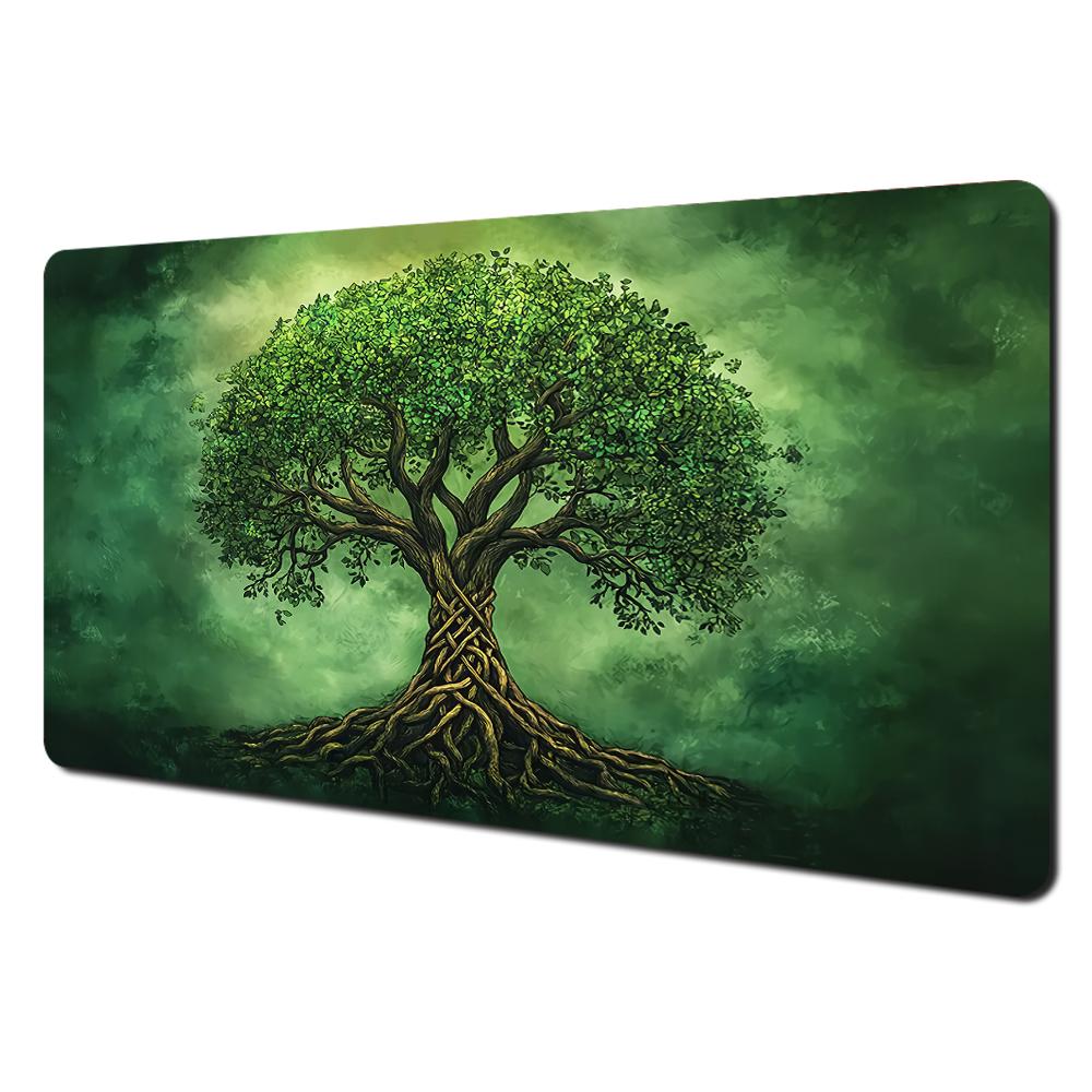 Fantasy Giant Mushroom Forest Mtg Playmat Magic Card Battle Mat Nonslip Durable 35x60cm Commander Playmat Tapete Magic Mtg