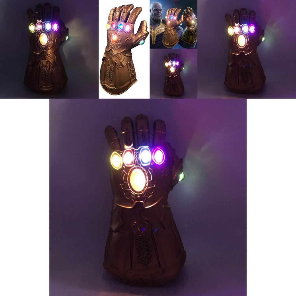 Infinity 3 Avengers War Infinity Gauntlet Led Light Thanos Gloves Prop Cosplay