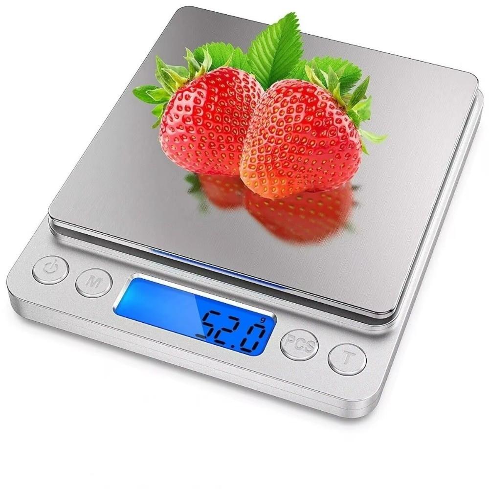 Stainless Steel Digital Kitchen Scale LCD Display Coffee Balance Scale  For Diet Tracking