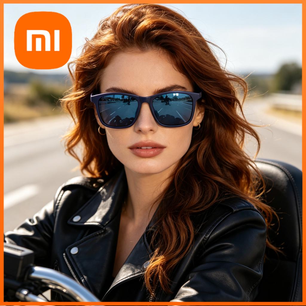 Xiaomi Men Women Square Sunglasses UV400 Matte Black PC Frame And Temples Fashion Shades for Driving Cycling Outdoor 3501