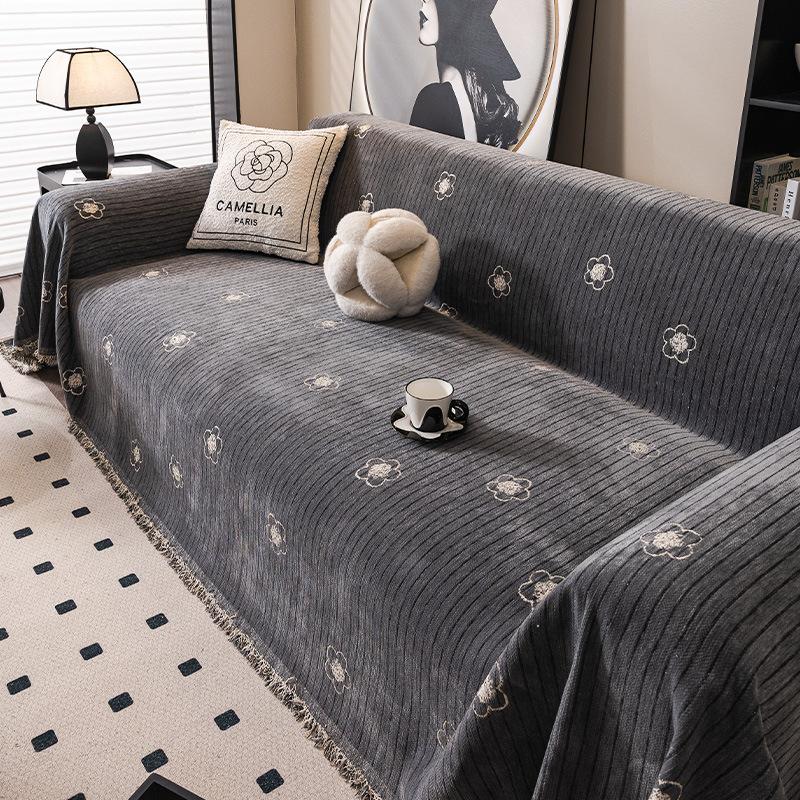 

2025 новый диванная подушка особой формы цельная прямой ряд нескользящая подушка сиденья дивана универсальная на четыре сезона диванное покрывало-полотенце 30 * 50cm Waist Pillowcase