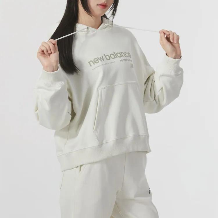 New Balance Sweatshirt Women's Ecru (Unisex) Sweatshirts AWT41322 CIC