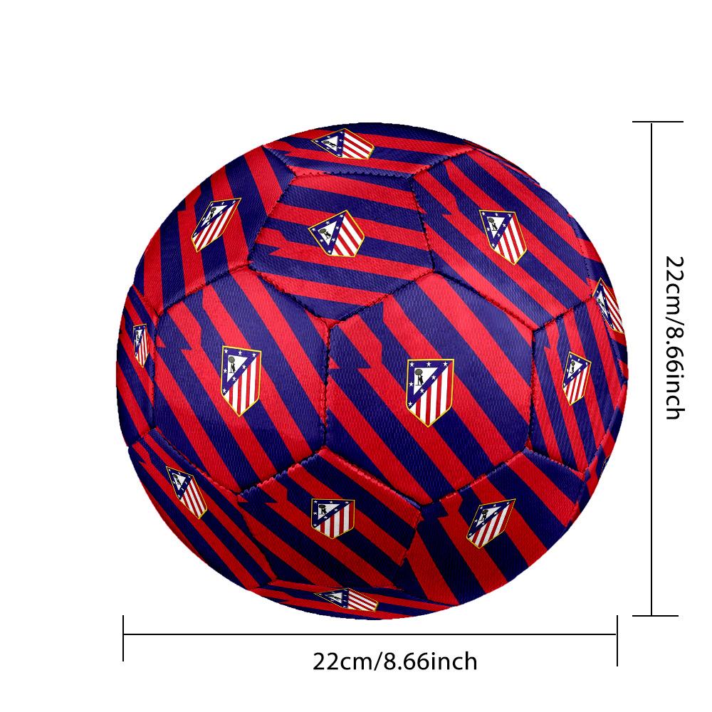 Pallone da Calcetto Indoor Club Atlético de Madrid Colorato Per Tutte le Età Cucito a Macchina PVC Pronto per la Competizione Resistente Alto Rimbalzo