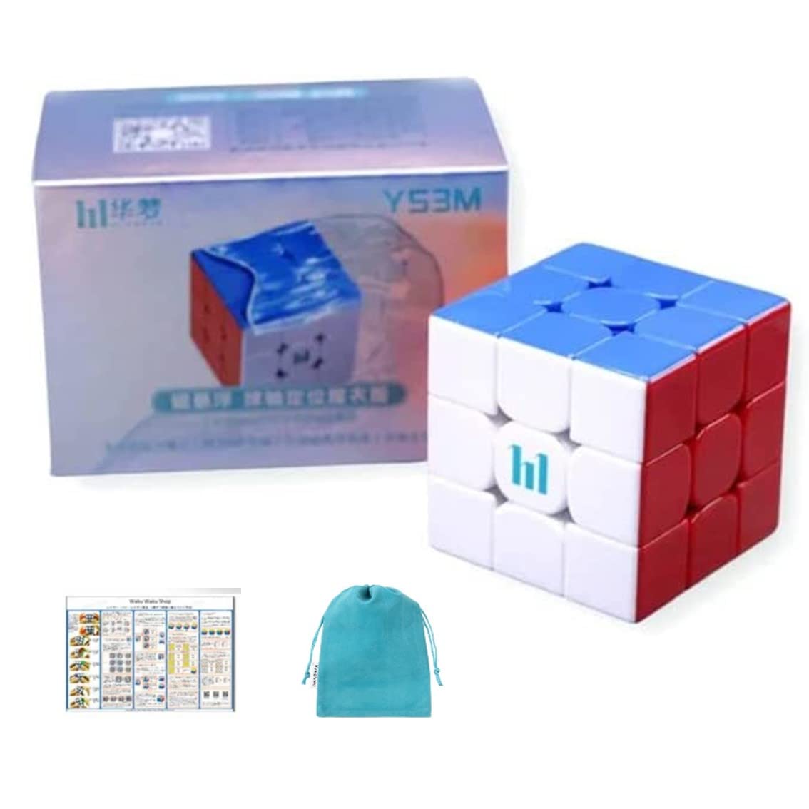 

Kancharo Moyu HuaMeng YS3M Ball-Core with Magic Clothes version [Japanese Cube Strategy Guide & Pouch IncludedAuthentic] 3x3 Cube for Competition