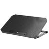 MC Q100 Laptop Cooler 2-fan Laptop Cooling Stand Low Noise Design with 4-    Height Dual USB Ports Wide Compatibility