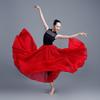 Modern Chinese Style Xinjiang Chiffon Dance Skirt - 720° Flowing Performance Skirt