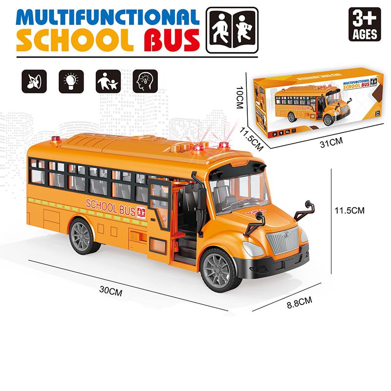 Giocattoli Macchinine Giocattoli Autobus Grandi Autobus Scolastico di Simulazione Autobus a Due Piani Convertibile Ritorno a Tirare Luci Suoni Bambini Piccoli Bambini Regalo