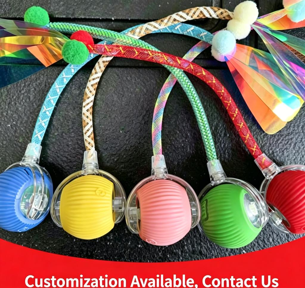Smart Interactive Cat Toy Ball, Obstacle-Avoiding Electric Teaser for Indoor Cats Boredom Relief