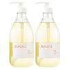 Aminni Mildly Acidic Protein Scalp Care Shampoo Verbena Scent (100% Naturally Derived Surfactants) 1L 2 Pcs
