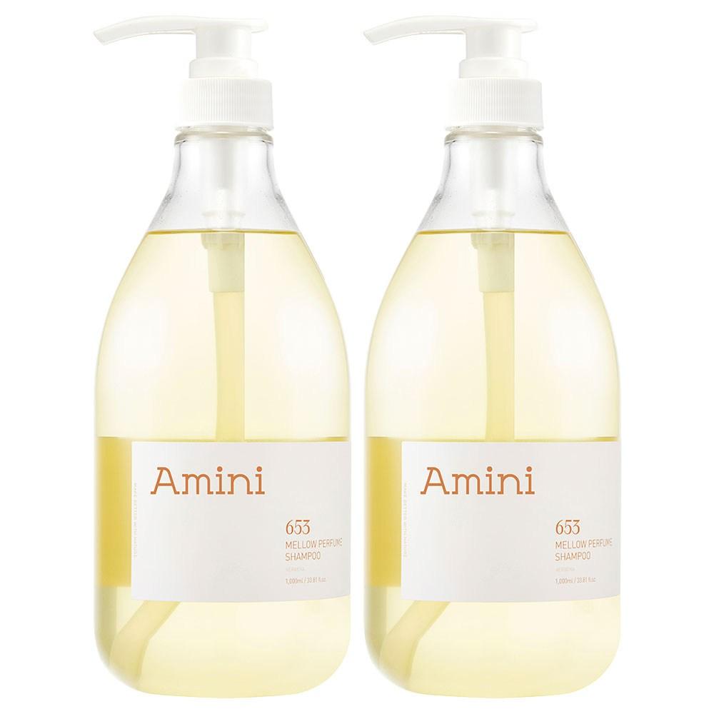 Aminni Mildly Acidic Protein Scalp Care Shampoo Verbena Scent (100% Naturally Derived Surfactants) 1L 2 Pcs