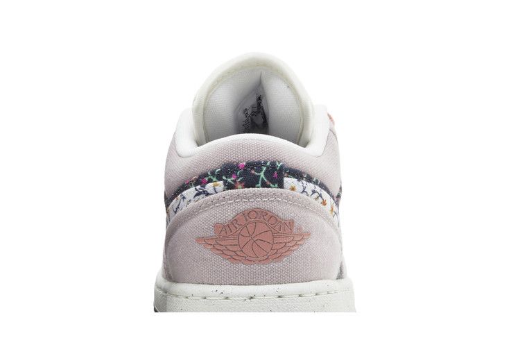 Kids' Sneakers Nike Jordan 1 Low SE Floral (GS) Platinum Violet/Anthracite/Red Stardust/Sail