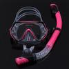 Two Treasures Full Dry Snorkel Set: Silicone Diving Mask with Tempered Glass for Children & Adults