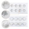 DG-15 Large Size 8-Cell Cat Claw Shape Mousse Cake Mold Jelly Pudding Silicone Mold (No FDA, BPA Free)