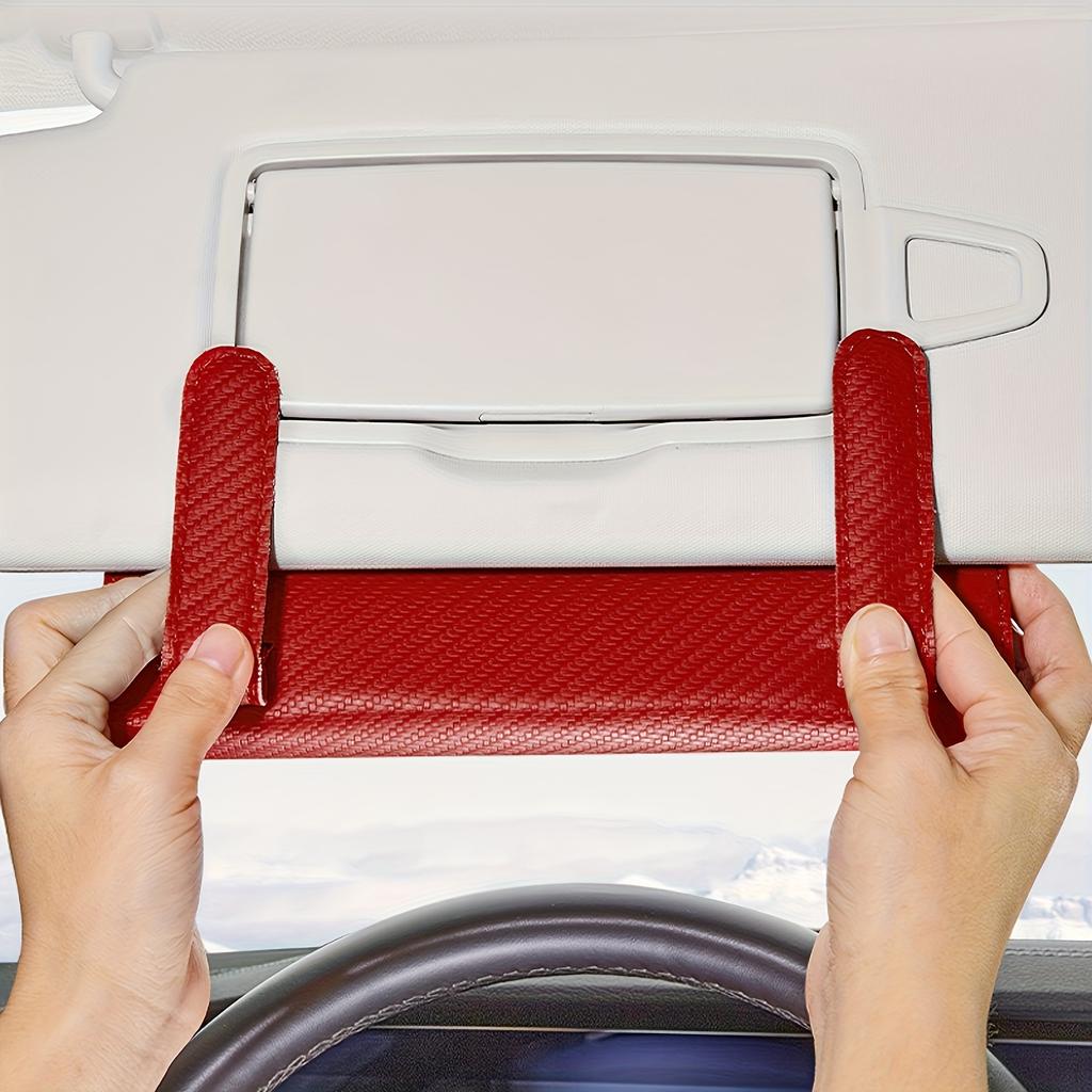 1PC Car Tissue Holder, Car Visor Napkin Box, Multi-functional PU Leather Rear Seat Tissue Box Tissue Bag, Suitable for All Models