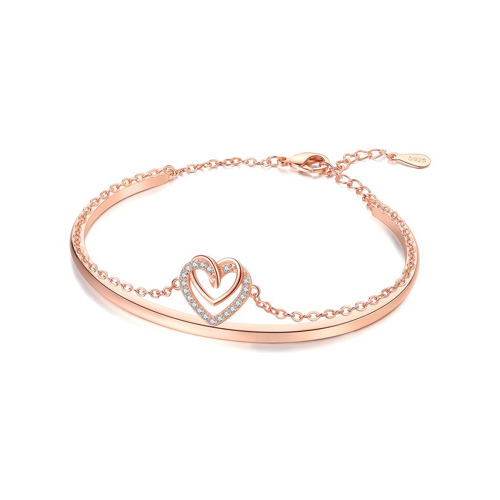 New 925 Silver Exquisite Golden Starry Bracelet Chain Link Women Bracelet Birthday Festival Jewelry Gifts