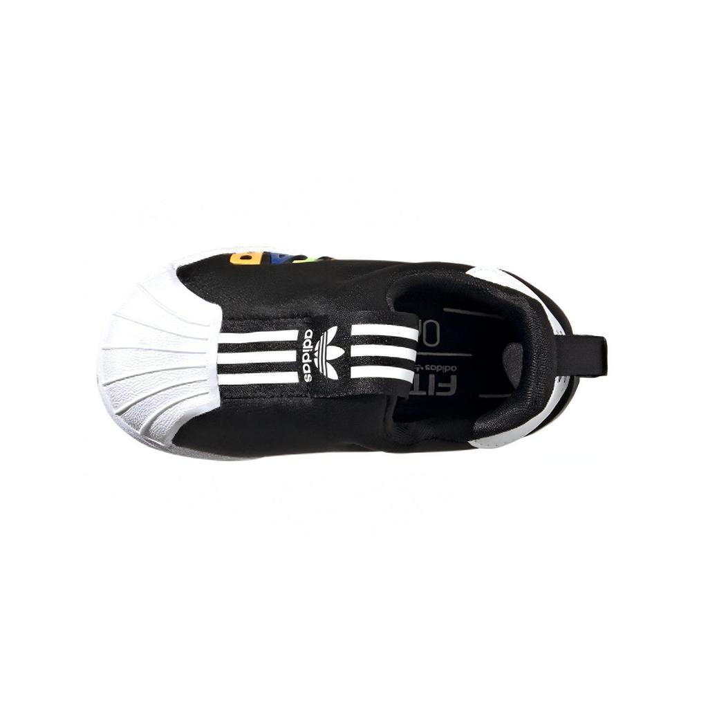 Adidas Originals Superstar 360 X Abrasion Resistant Low top Toddler Shoes Black White Infant And Toddler FV7232