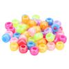 200x Acrylic Round Beads Larhe Hole Jewelry Making DIY Findings Crafts