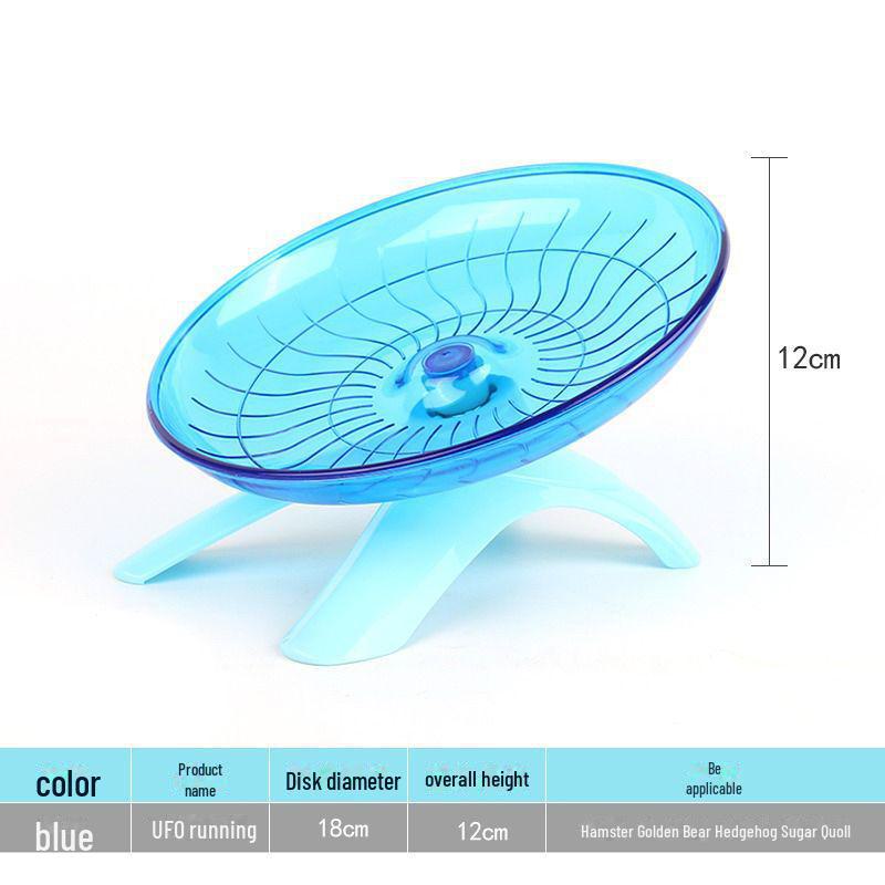 

Безшумний біговий диск для хом’яка та їжачка – іграшка-колесо для домашніх тварин 1 pack синій