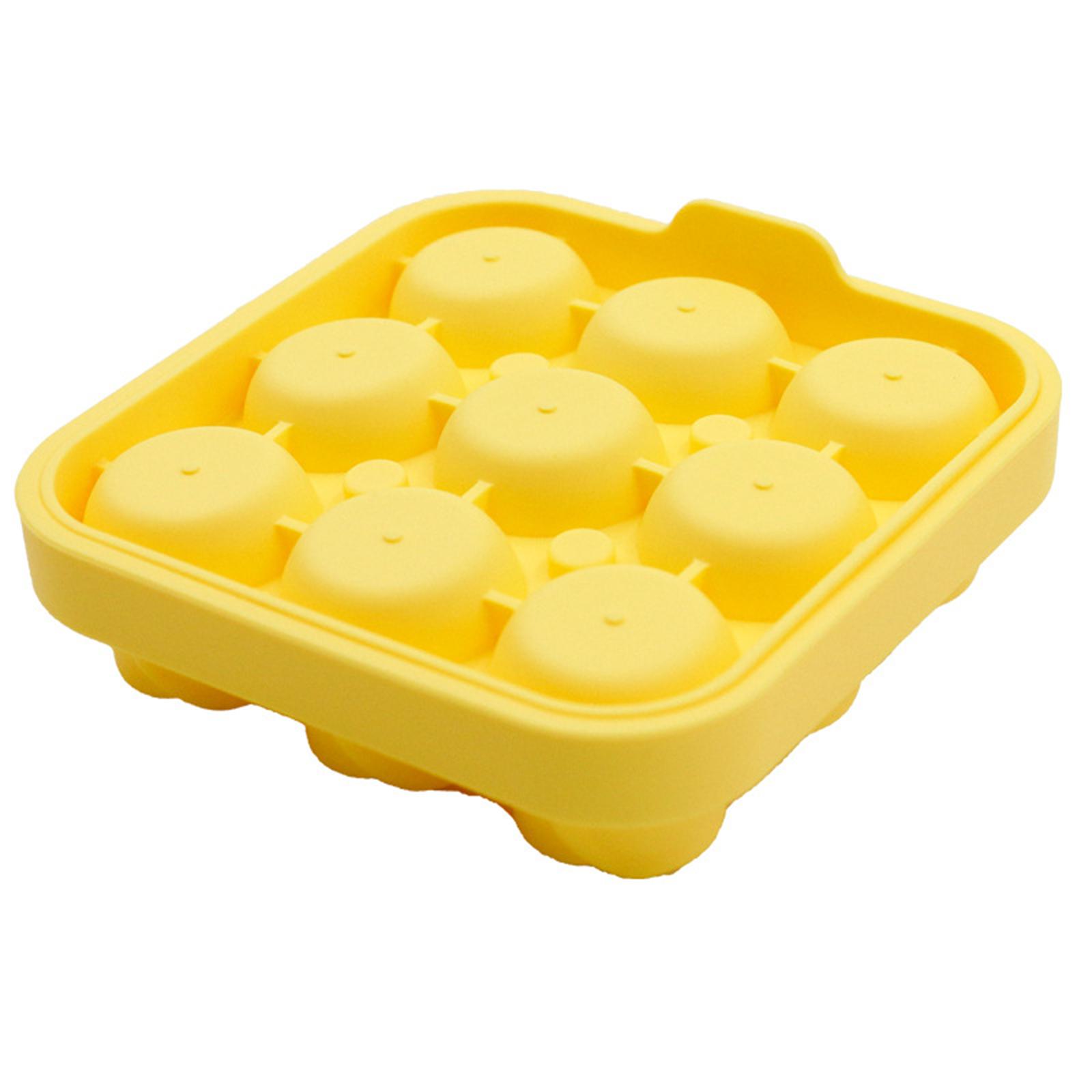 

Ice Lattice Ice Block Mould Ice Making Container Ice Storage Box One Size жовтий