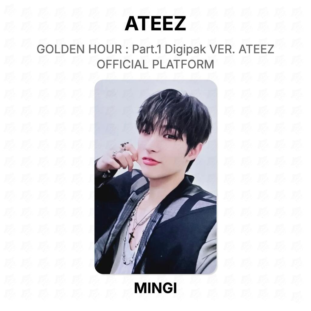 ATEEZ GOLDEN HOUR : Part.1 Digipak VER. ATEEZ OFFICIAL PLATFORM Official Photocard