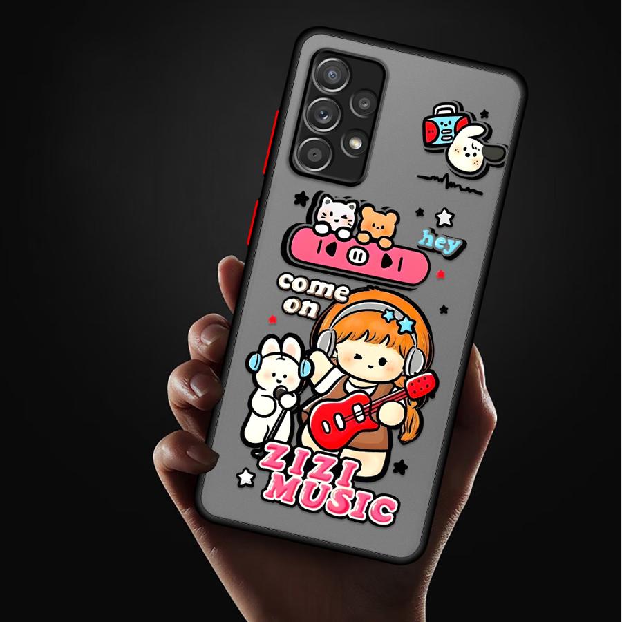 Phone Cover Case for Samsung Galaxy A35 A52S A72 A73 A33 A53 A14 A23 A16 A15 A17 A52 A34 A36 A56 A55 A54 Cartoon Cute Character