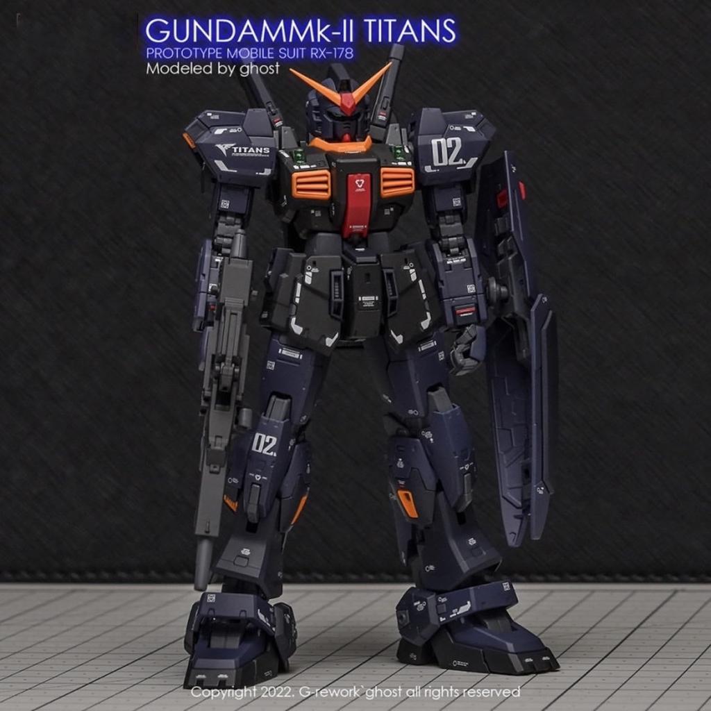 HG RG EG Robot MS Ensha Decals RG Gundam Fluorescent!! 1/144 Detail-Up Water-Transfer (for 1/144 RX-178-2 Mk-II (Titans Specification)) [Used]