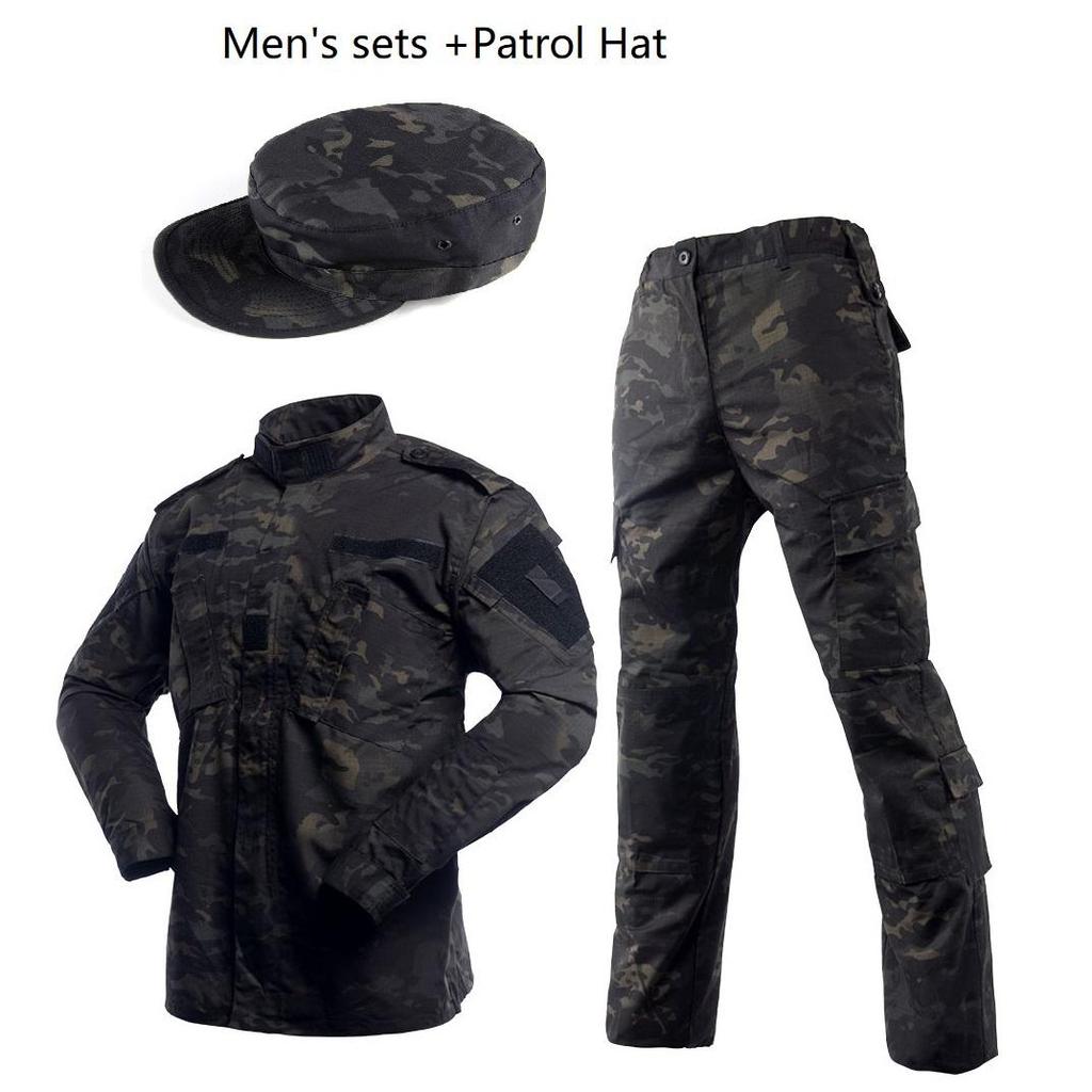 Ribstop Army Combat Uniform Policyjny mundur z kapeluszem typu Bucket