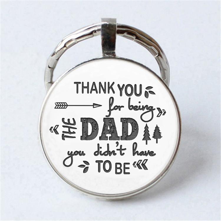 Keychain Accessories Pendant Floral Thanksgiving Text Good Friends Retro Personalized Keychain Gift Pendant