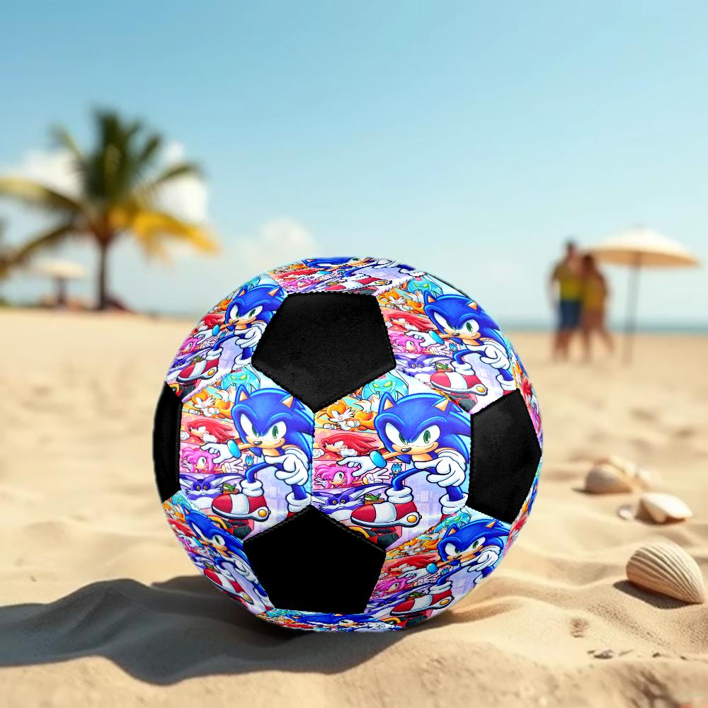 Sonic Theme Size 5 Soccer Ball, Suitable for Both Indoor and Outdoor Matches, a Gift Suitable for Everyone.