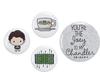 FRIENDS TV Show Set of 4 Chandler Button Badges Multi
