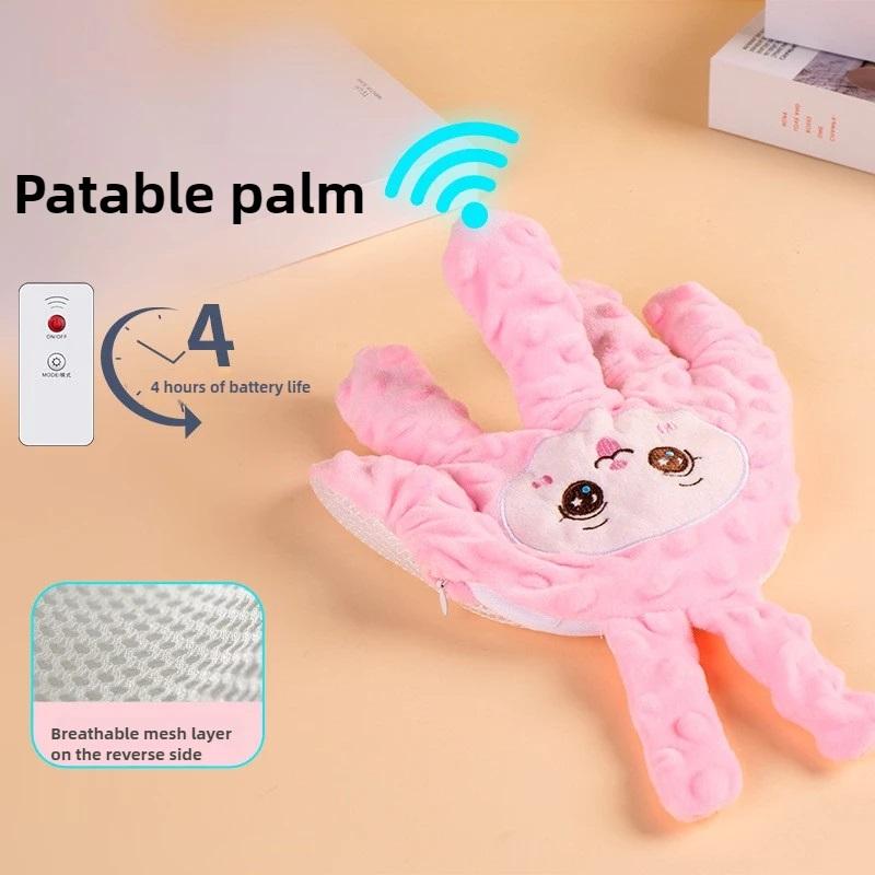 New Type Baby Soothing Palm Soft Electric Baby Sleeping Palm Cartoon with Remote Control Newborns Soothing Pillow