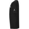 Jordan Air Logo Printed Ribbed Crew Neck Short Sleeve T-Shirt Kids Tops Black 95C899-023