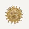 Ashtadhatu Mix Brass Made Wall Hanging Sun Idol, Surya Narayan Idol - 14 Cm