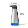 OXO Stainless Steel Soap Dispenser, 350ml, Silver, 75mm x 90mm x 195mm